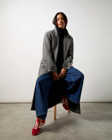 Ro&Zo Herringbone Double Breasted Overcoat