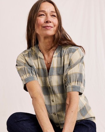 Julipa Check Print Blouse