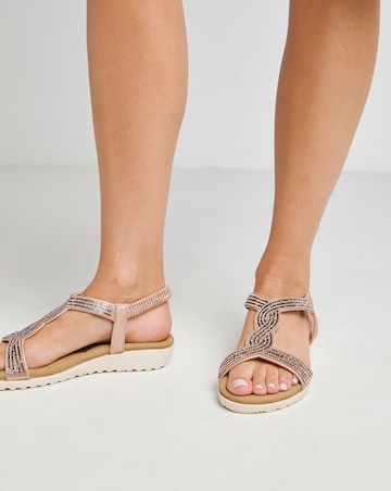 Peace Diamante Comfort Sandal - Extra Wide Fit (EEE)