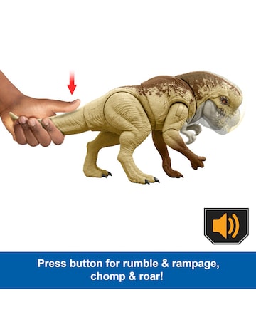 Jurassic World Rebirth Rumble 'n Rampage Dinosaur Action Figure Distortus Rex
