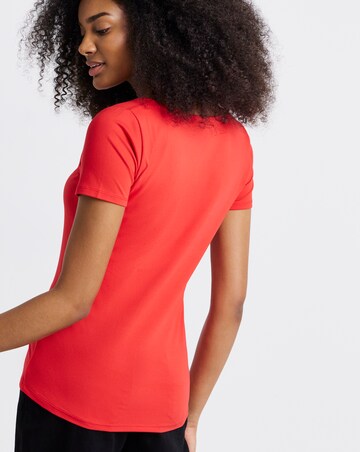 Black and Red 2 Pack Soft Touch Square Neck Tops