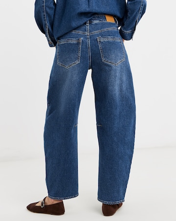 Dark Blue Authentic Stretch Tapered Jeans