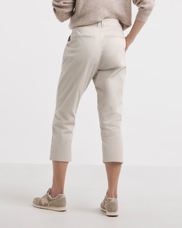 Stone Stretch Cropped Chino Trouser
