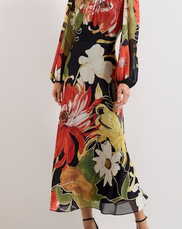 Phase Eight Eve Floral Printed Midi Dress