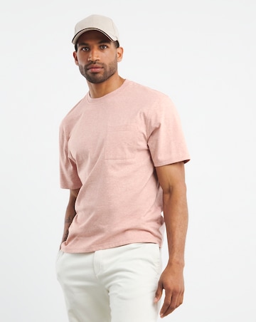 Textured Marl Relaxed Fit Pocket T-Shirt