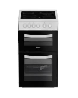 Hotpoint HTE5VCW 50cm Electric Twin Cooker with Ceramic Hob - White Installation