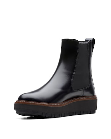 Clarks Orianna Suede Wedge Boots D Fit