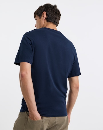 Pure Cotton Relaxed Fit T-Shirt- Navy
