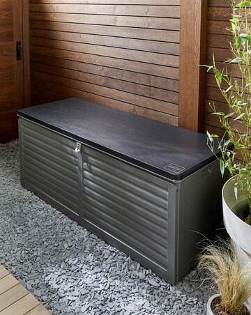 Charles Bentley Black/Grey 390L Storage Box