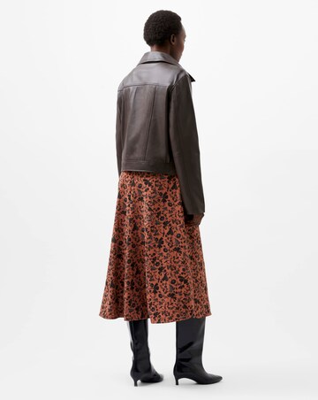 French Connection Becket Leather Military Jacket