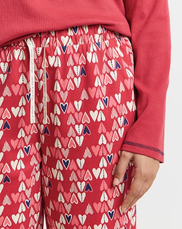 Simply Be (2 Pack) Ribbed Top Pyjama Sets