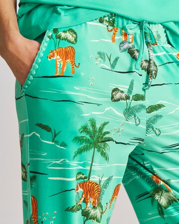 Figleaves Tiger Blanket Stitch Pyjama Set