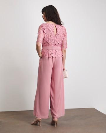 Joanna Hope Lace Jumpsuit