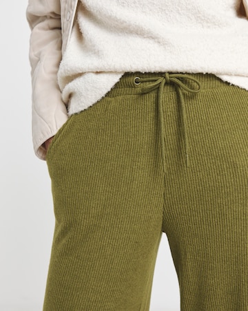 Soft Touch Rib Wide Leg Jogger