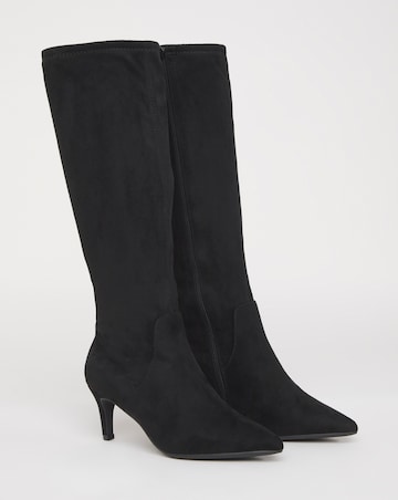 Symphony Heeled Knee Boots - Extra Wide Fit (EEE) & Super Curvy/Curvy Plus Calf