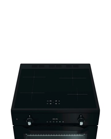 Hotpoint HDE6IDC2B1 60cm Electric Double Cooker Induction Hob - Black + Install