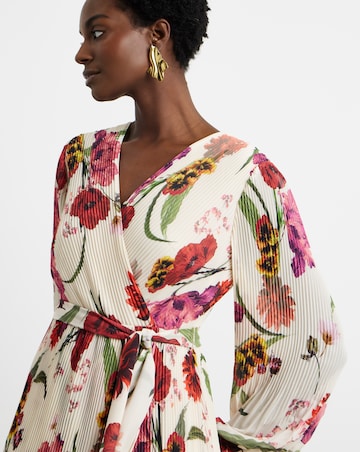Joanna Hope Pleated Wrap Dress