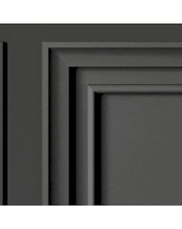 Fresco Wood Panel Charcoal Wallpaper