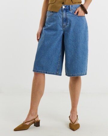 Mid Blue Denim Jorts