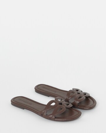 Rosario Padded Loop Detail Mule Sandals - Wide Fit (E)