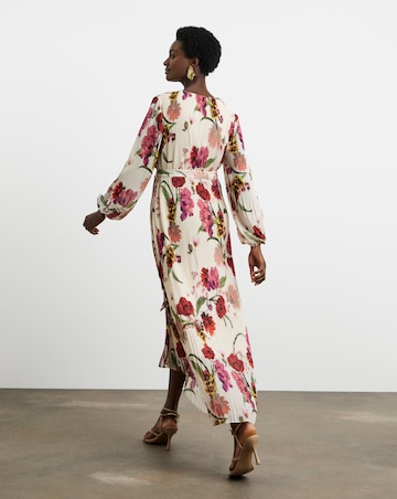 Joanna Hope Pleated Wrap Dress