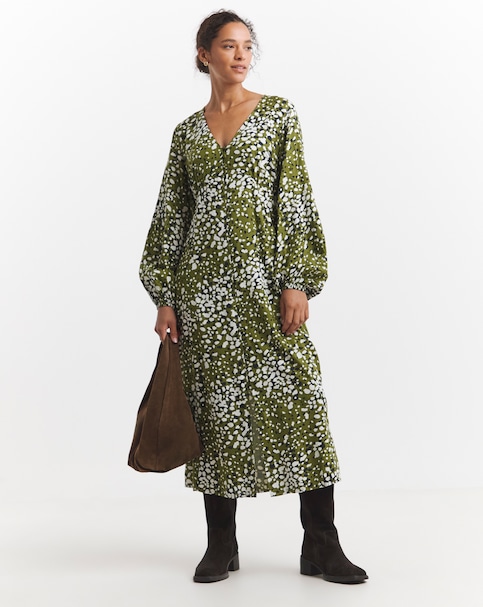 Button Through Tea Dress