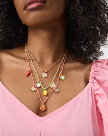 Accessorize 3-Pack Charm Cord Necklaces