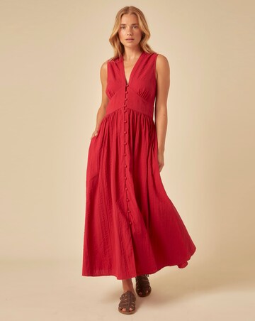 Nobody's Child Sleeveless Starlight Midi Dress Plain