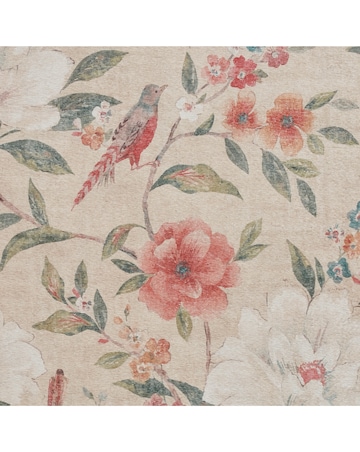 Catherine Lansfield Pippa Floral Birds Washable Rug