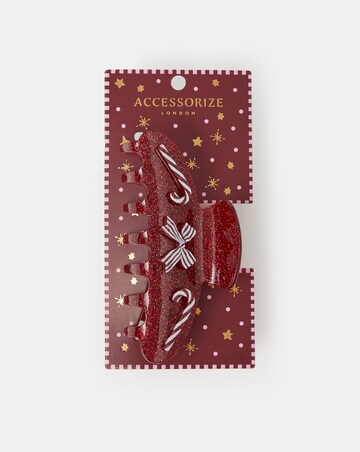 Accessorize Candy Cane Claw Clip