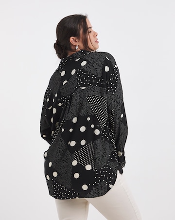 Mono Spot Long Sleeve Relaxed Shirt