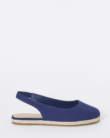 Sherelle Espadrille Flat Slingback Shoes - Extra Wide Fit (EEE)