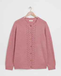 Julipa Pointelle Soft Wool Cardigan
