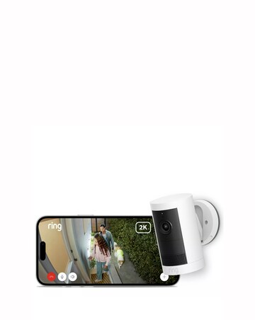Ring Outdoor Camera Plus Battery - White