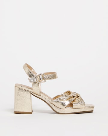 Missy Knotted Vamp Platform Sandal - Extra Wide Fit (EEE)