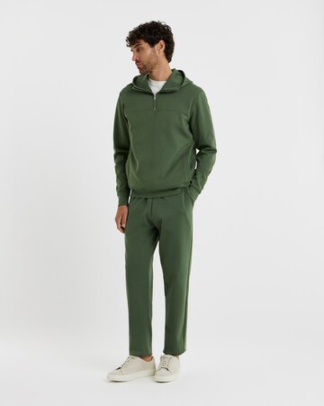 Folio Interlock 1/4 Zip Hoodie-Khaki