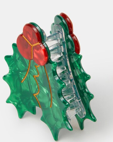 Accessorize Christmas Holly Claw Clip