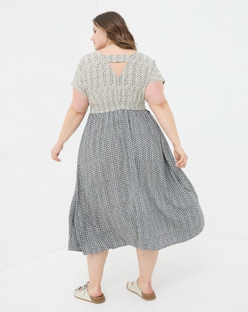 FatFace Rae Star Geo Midi Dress