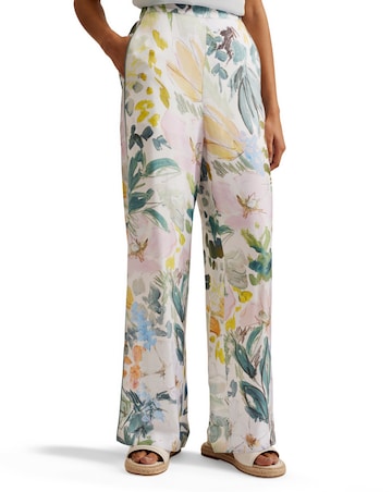Ted Baker Printed Wide Leg Trouser