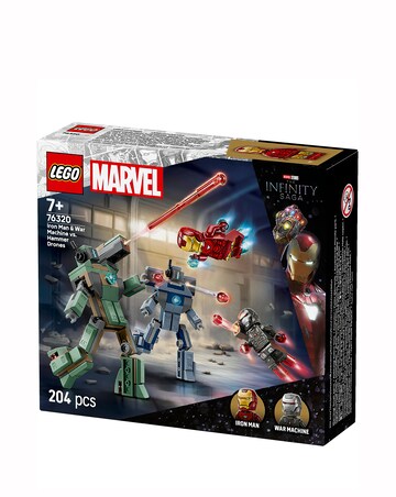 LEGO Marvel Iron Man & War Machine vs. Hammer Drones Buildable Super Hero 76320