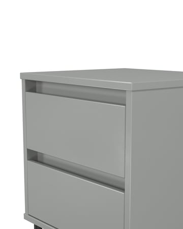 Sloan Ready Assembled 2 Drawer Bedside