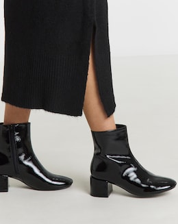 Anastasia Low Block Heel Ankle Boots - Extra Wide Fit (EEE)