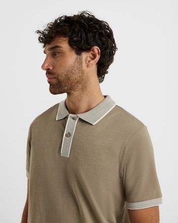 Folio Smart Supima Polo Long Length-Stone