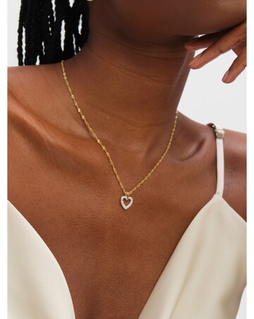 Jon Richard Two Tone Open Heart Set - Gift Box