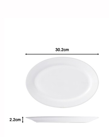 Waterside White Coupe 60 Piece Dinner Set