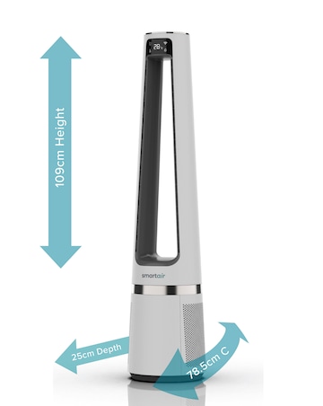 Smart 2-In-1 Air Bladeless Fan