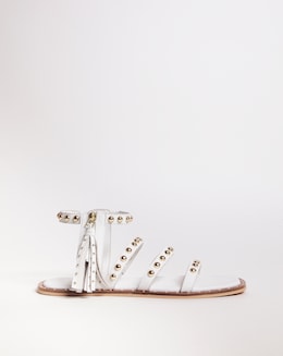 Leather Tassle Detail Sandal - Extra Wide Fit (EEE)