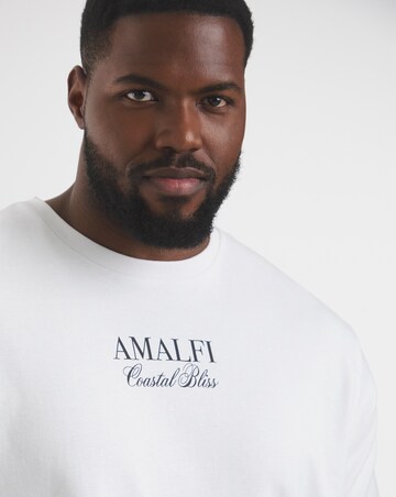 Jack & Jones Premium Amalfi Back Graphic T-Shirt - White