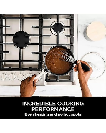 Ninja Foodi ZEROSTICK Stainless Steel 16cm Saucepan with Lid