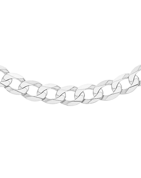 Gents Sterling Silver Flat Curb Chain